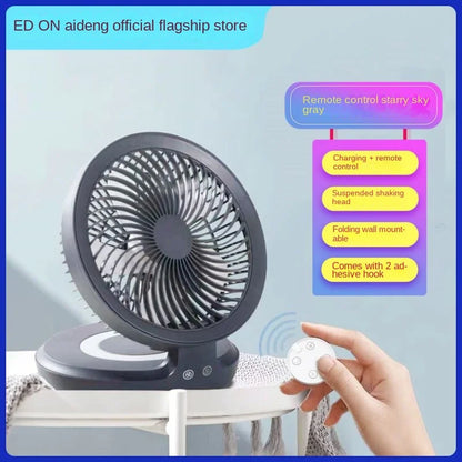 Youpin Edon Air Circulation Fan Wireless Suspended USB Rechargeable Night Light Touch Control 4 Wind Speed Folding Electric Fan