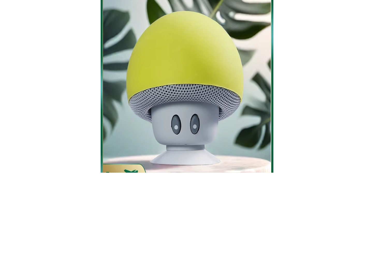 Mini Bluetooth Mushroom Speaker Waterproof Can Be Used as a Mobile Phone Holder Suitable for Family Parties and Small Parties