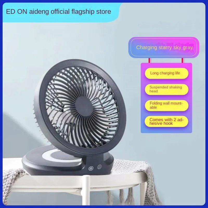 Youpin Edon Air Circulation Fan Wireless Suspended USB Rechargeable Night Light Touch Control 4 Wind Speed Folding Electric Fan