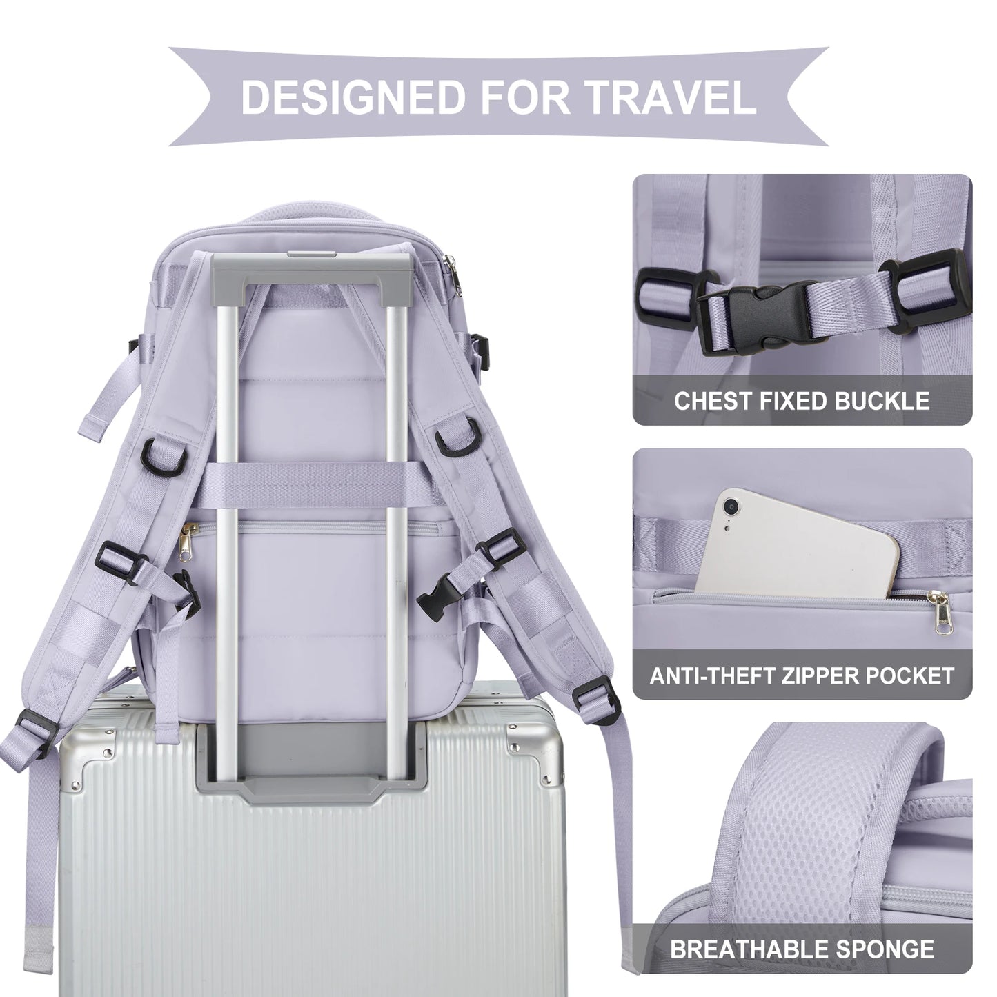 Cabin Travel Backpack Laptop Bag Large Capacity Easyjet Carry-Ons 45X36X20 Backpack Ryanair 40X20X25 Water Resistant Bag